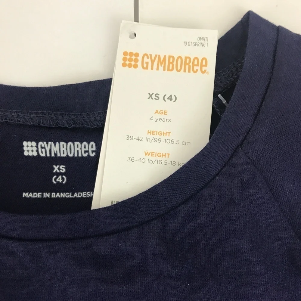 Gymboree‎ Blue Sequined Cherry Shirt Size 4 XS